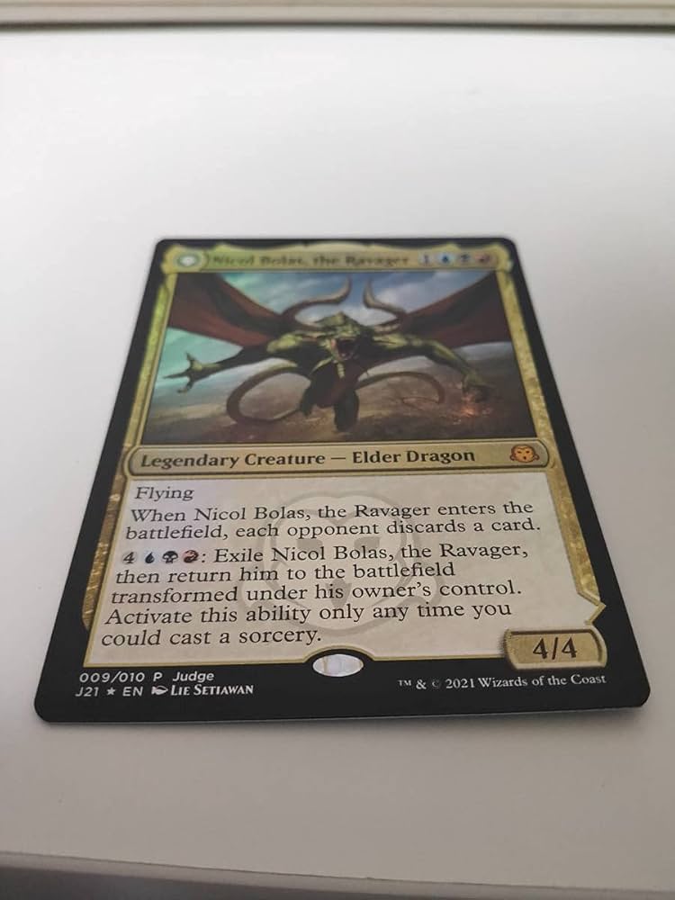 Amazon.co.jp: MTG foil 英語版 破滅の龍 ニコルボーラス プロモ